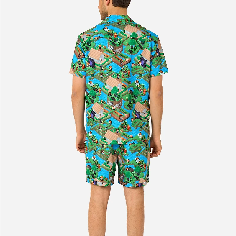 Novelty Mens Short Sleeve Regular Fit Minecraft Graphic T-Shirt