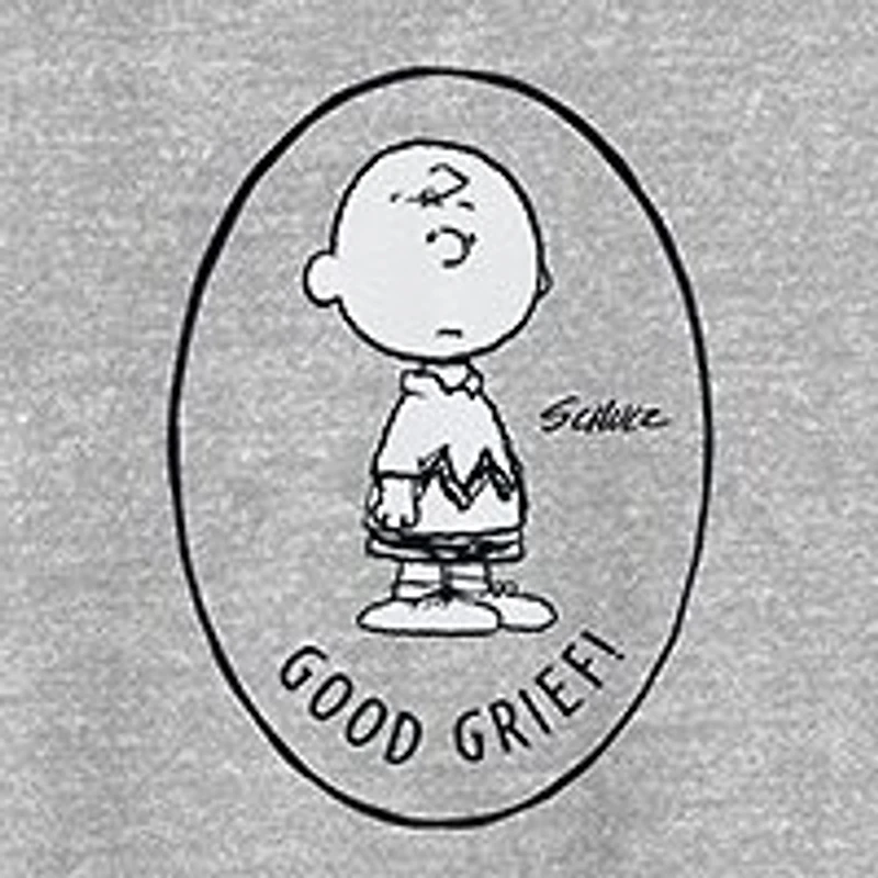 Novelty Mens Crew Neck Short Sleeve Classic Fit Peanuts Big and Tall Graphic T-Shirt