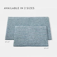Casual Comfort Pinstripe Cotton Bath Mat