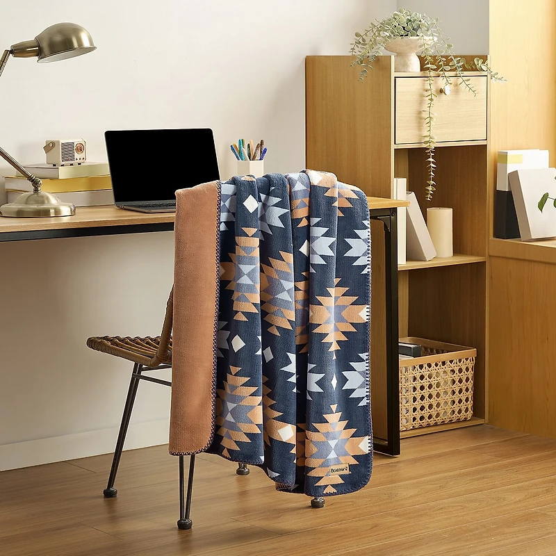 Bearpaw Canyon Reversible Coco Plush Throw