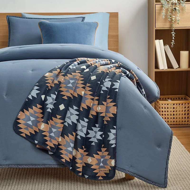 Bearpaw Canyon Reversible Coco Plush Throw