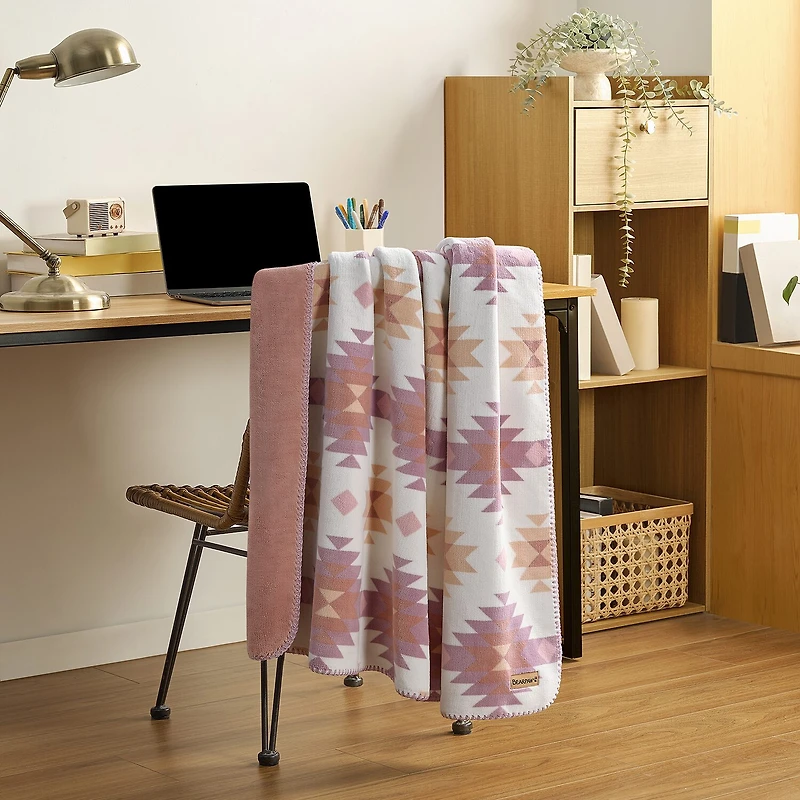 Bearpaw Canyon Reversible Coco Plush Throw