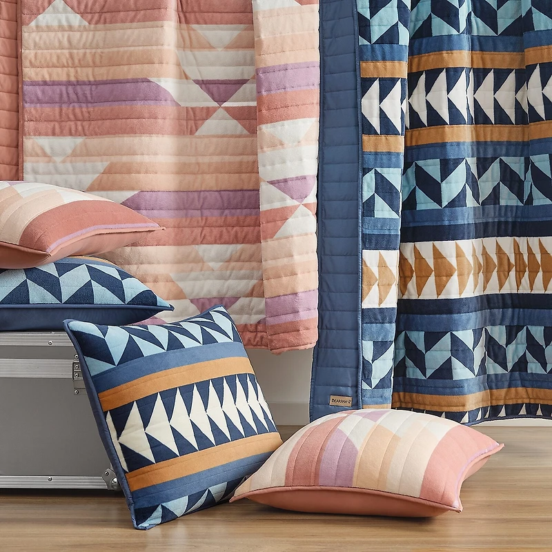 Bearpaw Connor Coco Flannel Reversible Quilt Set