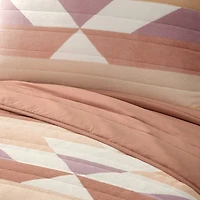 Bearpaw Connor Coco Flannel Reversible Quilt Set