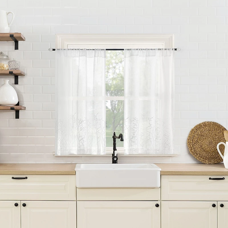 No 918 Eleanora 2-pc. Rod Pocket Window Tier