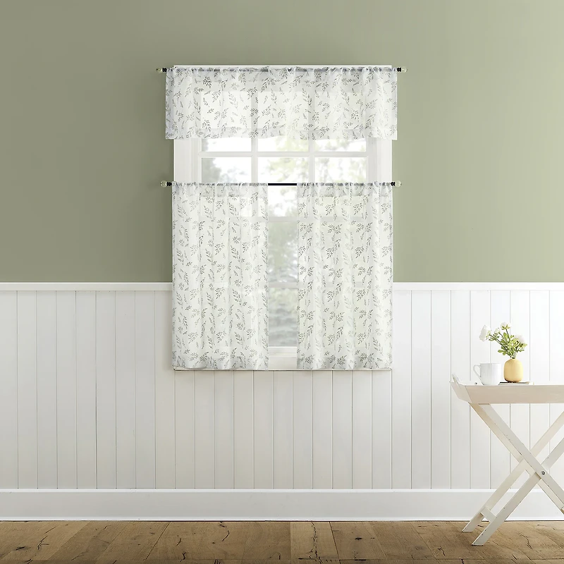 No 918 Rosemary 2-pc. Rod Pocket Window Tier