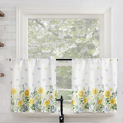 No 918 Spring Meadow 2-pc. Rod Pocket Window Tier