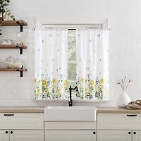 No 918 Spring Meadow 2-pc. Rod Pocket Window Tier