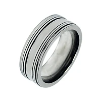 Mens 8mm Titanium Wedding Band