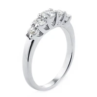 Sparkle Allure Womens 2MM Cubic Zirconia Pure Silver Over Brass Band