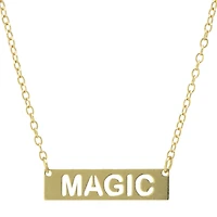 Silver Treasures Magic Womens 14K Gold Over Silver 16 Inch Pendant Necklace