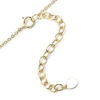Silver Treasures Magic Womens 14K Gold Over Silver 16 Inch Pendant Necklace