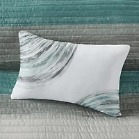 Madison Park Essentials Barret Quilt Set with Cotton Bed Sheets