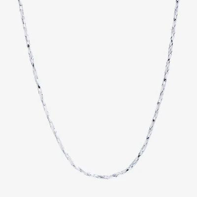 Silver Reflections Pure Over Brass 16-30" Chain Necklace