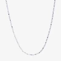 Silver Reflections Pure Over Brass 16-30" Chain Necklace