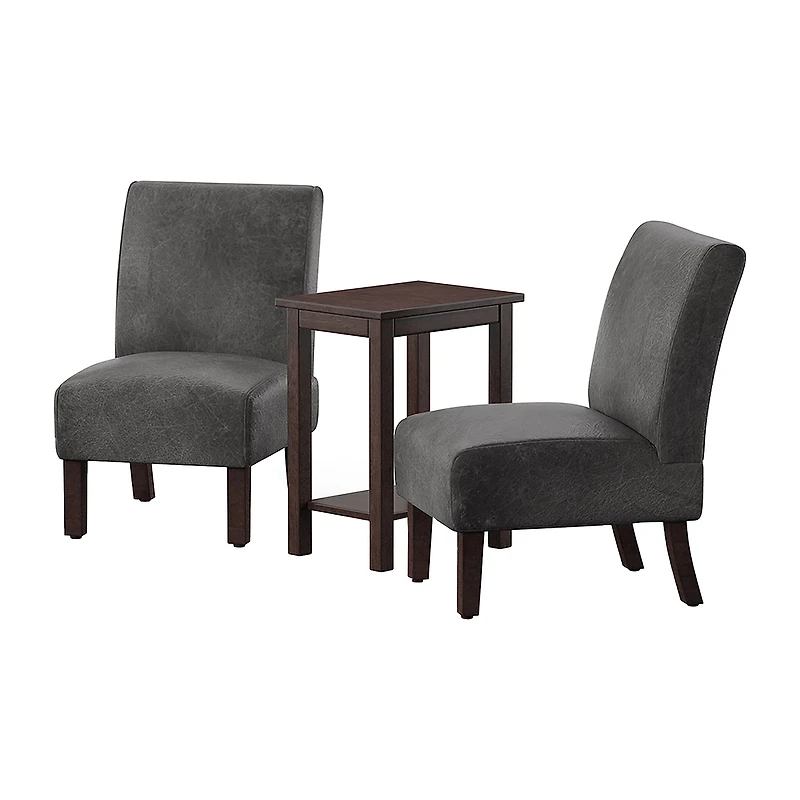 Furniture of America™ 3-pc. Upholstered Slipper Chair