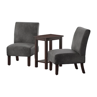Furniture of America™ 3-pc. Upholstered Slipper Chair