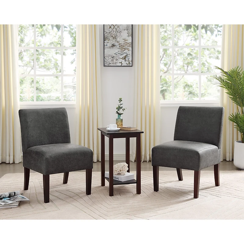 Furniture of America™ 3-pc. Upholstered Slipper Chair
