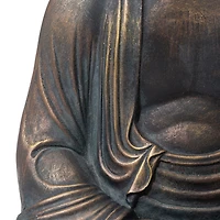 Glitzhome 22.75" Mgo Meditating Buddha Figurine