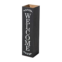 Glitzhome 30"H Double Sided Welcome Boxed Outdoor Planters