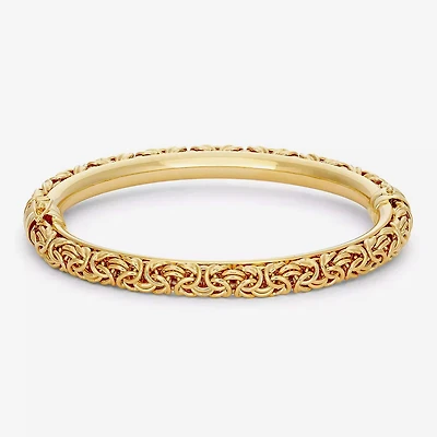 Unisex Adult 14K Gold Over Silver Bangle Bracelet