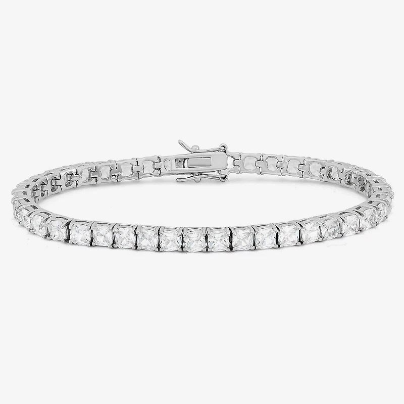DiamonArt® White Cubic Zirconia Sterling Silver Inch Tennis Bracelet
