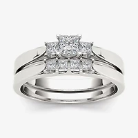1/2 CT.T.W. Natural Diamond 14K Yellow Gold Bridal Ring Set