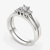 1/2 CT.T.W. Natural Diamond 14K Yellow Gold Bridal Ring Set