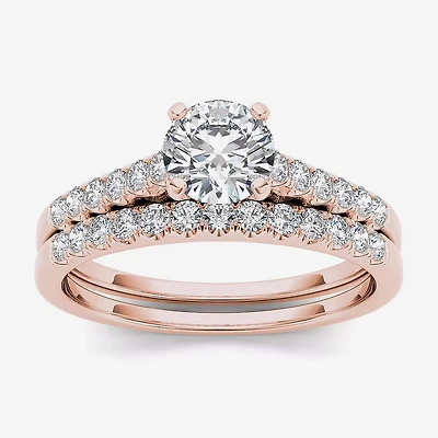 CT.T.W. Natural Diamond 10K Yellow Gold Bridal Ring Set