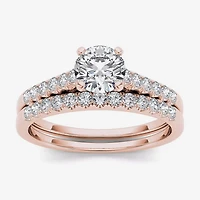 CT.T.W. Natural Diamond 10K Gold Bridal Ring Set