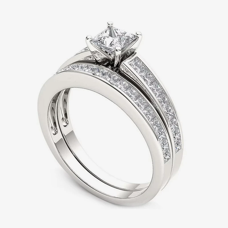 1 1/2 CT.T.W. Natural Diamond 14K Yellow Gold Bridal Set
