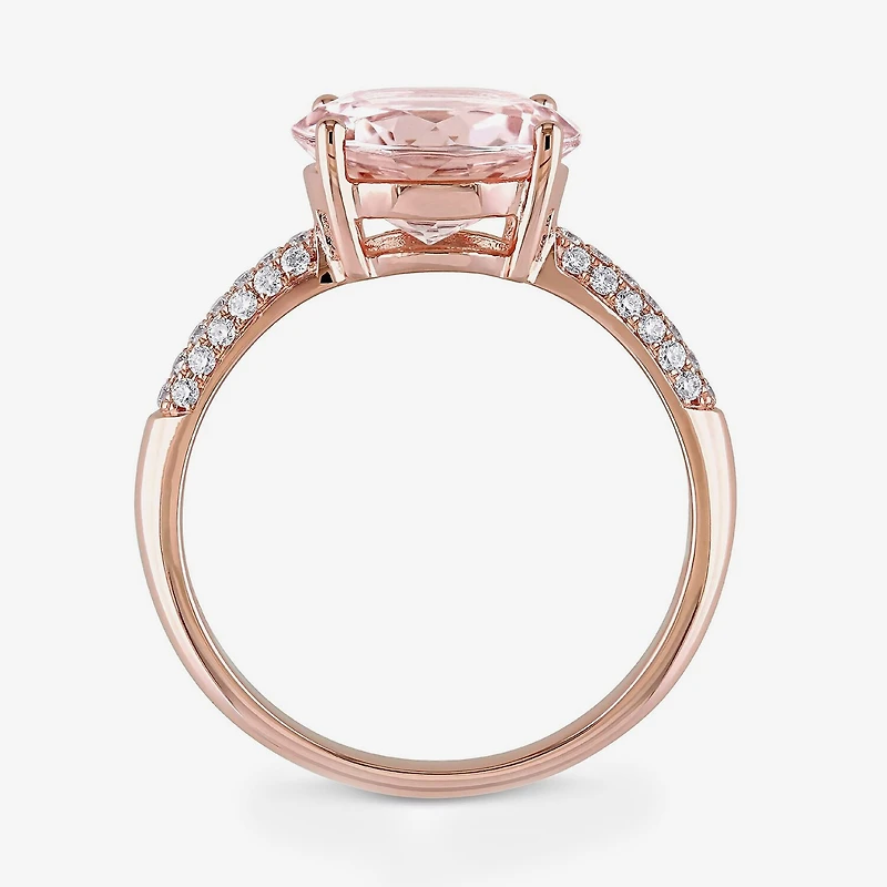 Pink Morganite 14K Gold Engagement Ring