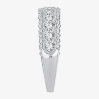 Womens 1 CT. T.W. Natural White Diamond 10K Gold Anniversary Wedding Band