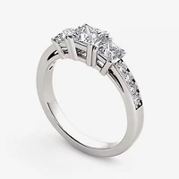 2 CT.T.W. Natural Diamond 14K White Gold 3-Stone Engagement Ring