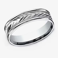 Mens 6MM 10K Gold Wedding Band