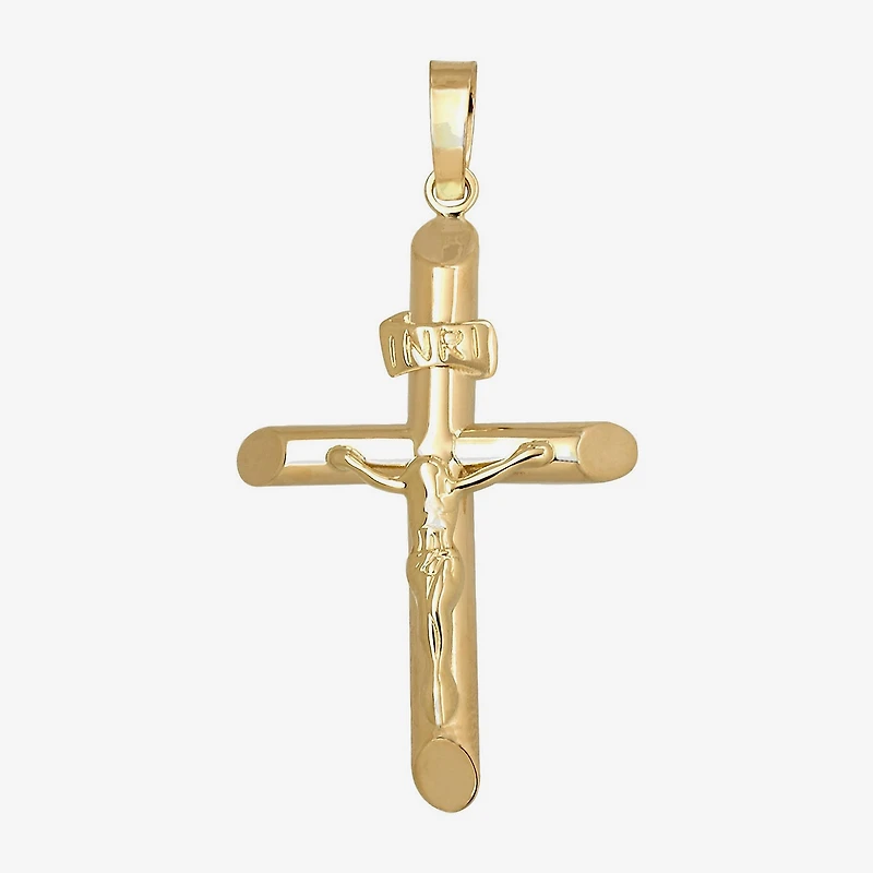 14K Gold Crucifix Pendant