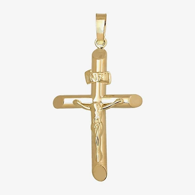 14K Gold Crucifix Pendant 