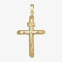 14K Gold Crucifix Pendant 