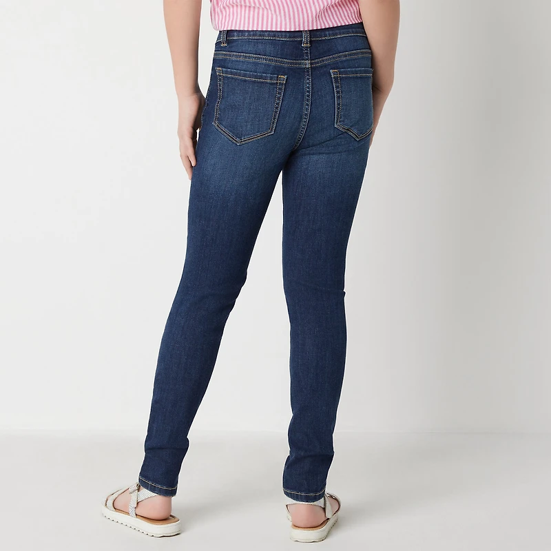 Thereabouts Superflex Little & Big Kid Girls Adjustable Waist Stretch Fabric Skinny Fit Denim Jean