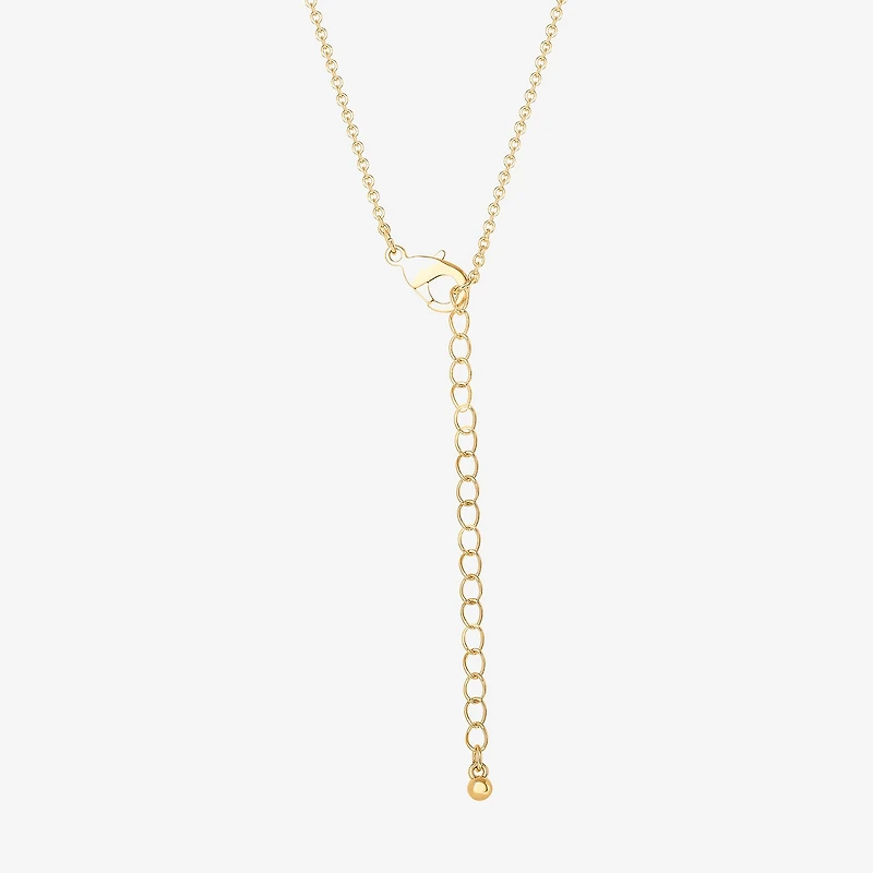 JS Jessica Simpson Gold Tone Leopard Womens Multi Color Glass Alloy 18 Inch Pendant Necklace
