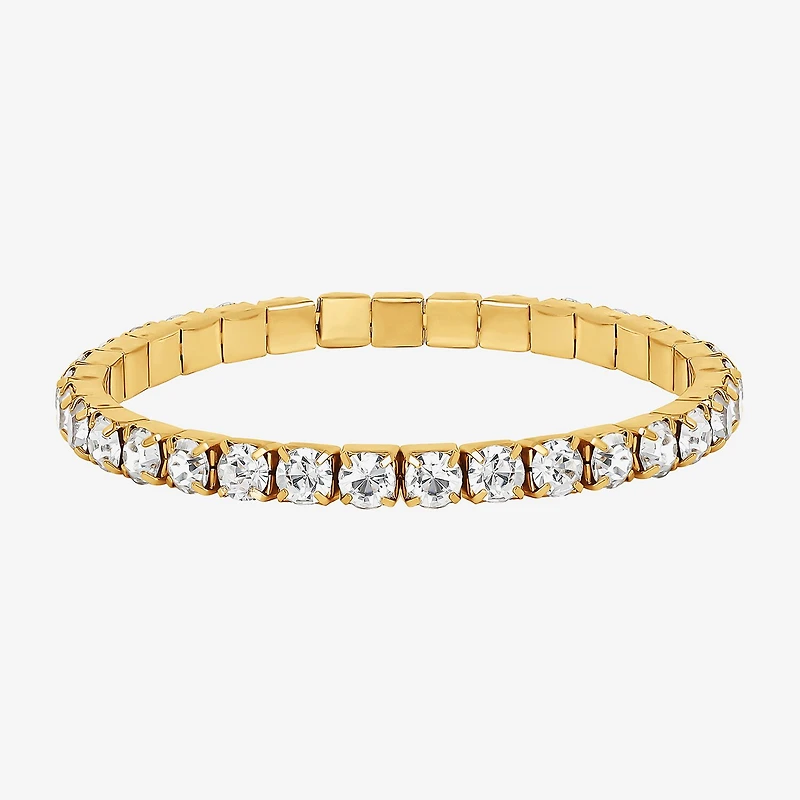 JS Jessica Simpson Gold Tone Womens 3-pc. Glass Bracelet Set