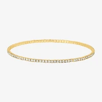 JS Jessica Simpson Gold Tone Womens 3-pc. Glass Bracelet Set