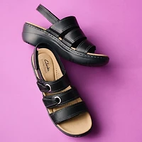 Clarks Womens Merliah Bali Wedge Sandals