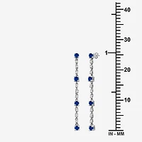 Womens Diamond Accent Gemstone 10K Gold Drop Earrings