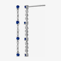 Womens Diamond Accent Gemstone 10K Gold Drop Earrings