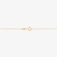 Womens White Crystal 14K Gold Over Silver Butterfly 18 Inch Pendant Necklace