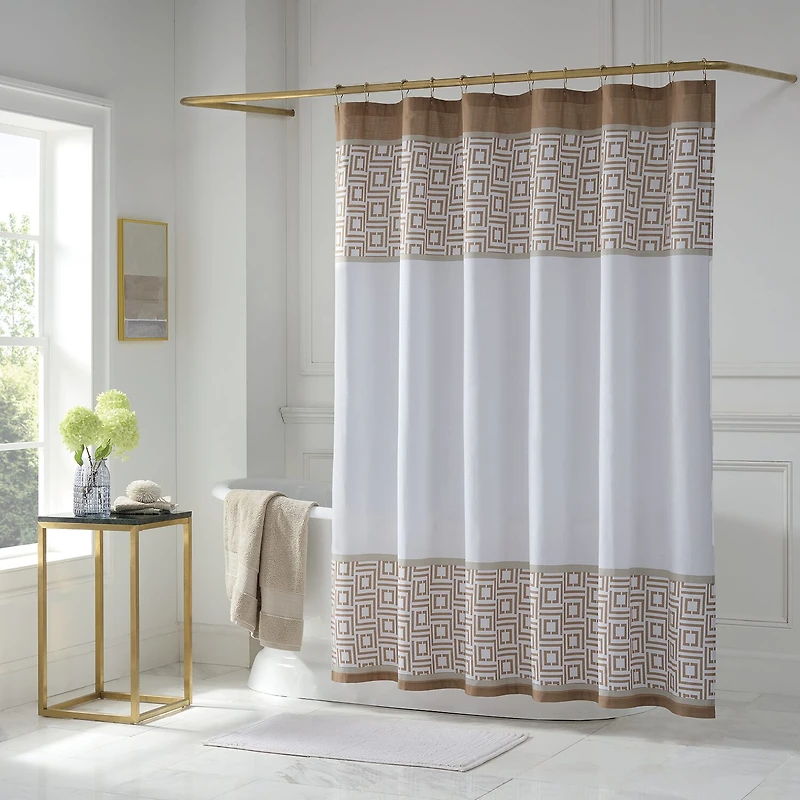 Liz Claiborne Logo Shower Curtain