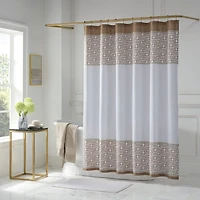 Liz Claiborne Logo Shower Curtain