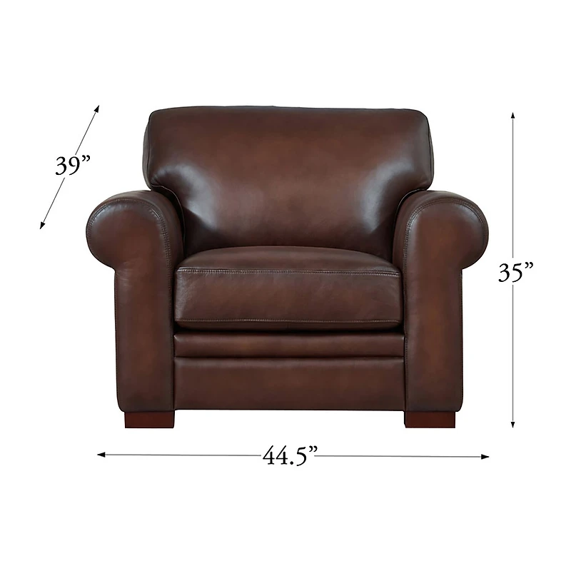 Brookfield Upholstered Roll Arm Chair