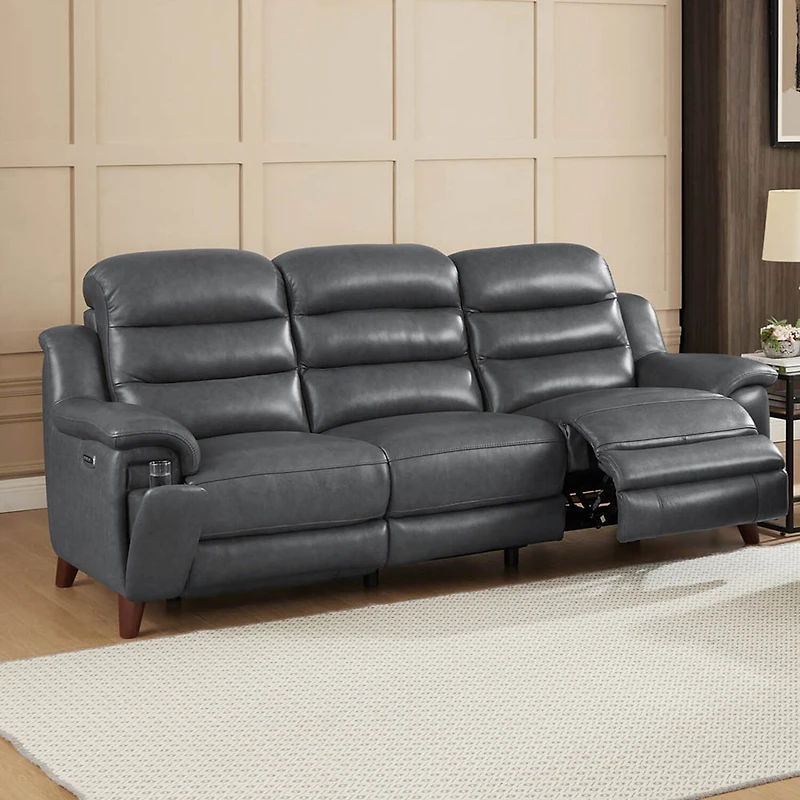 Amax Leather Dream Pad-Arm Sofa